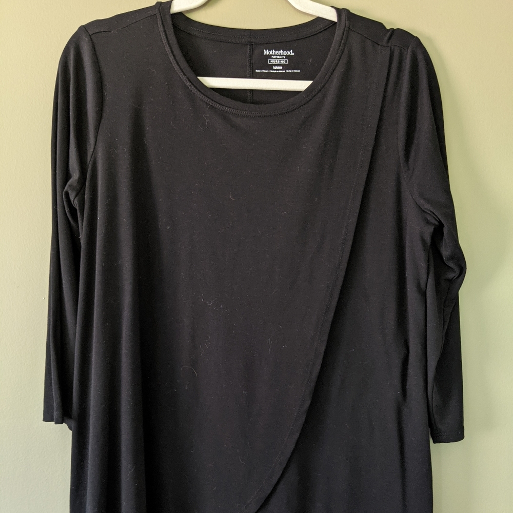 NWOT Women's 3/4 Slv Motherhood Maternity Nursing Top